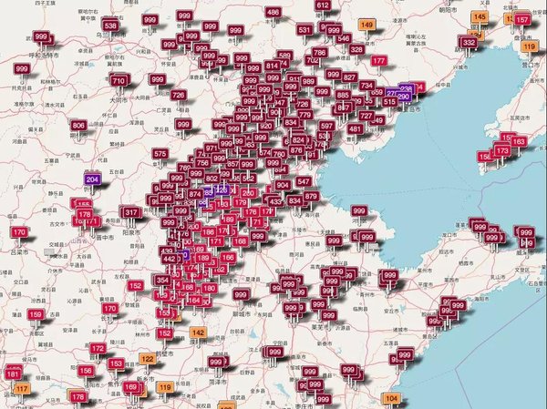 近日北方多地空气质量达到 “严重污染” 等级