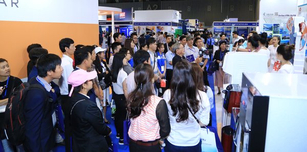 Inside the show floor of Vietwater 2017