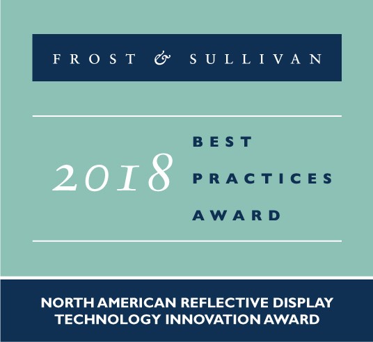CLEARink 荣获 Frost & Sullivan 2018技术创新奖