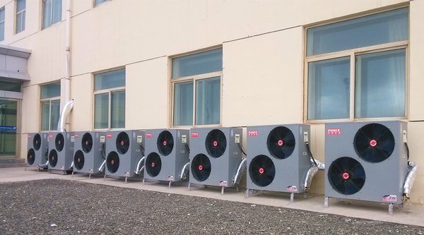 The applications of PHNIX hot water heat pump in China.