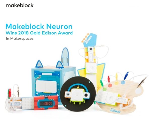Edison Awards-winning programmable electronic building block platform Makeblock Neuron