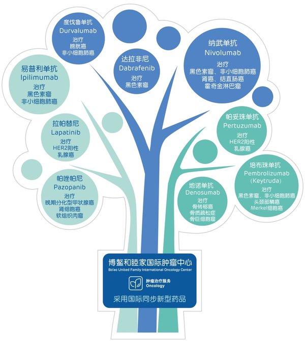 博鳌和睦家国际肿瘤中心可提供的诊疗服务及药物