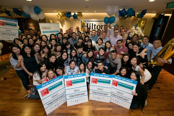 Hilton Tops Great Place to Work(R) ’s Best Workplaces(TM) in Asia 2018 List
