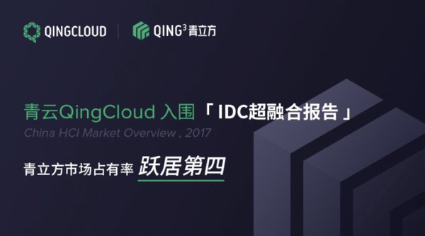 青云QingCloud入围IDC超融合报告 青立方市场占有率跃居第四
