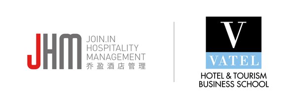 乔盈酒店管理公司标志，瓦岱勒酒店与旅游商学院标志