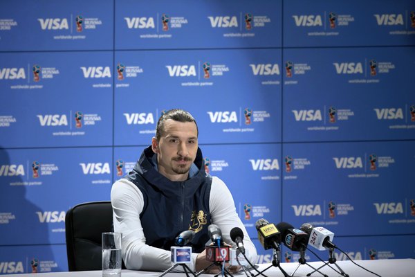 国际足球明星兹拉坦宣布将与Visa一起返回2018年的俄罗斯世界杯现场