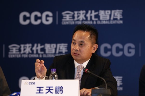 北京科锐国际人力资源股份有限公司创始人、副董事长兼集团投资并购总裁、CCG常务理事王天鹏发言