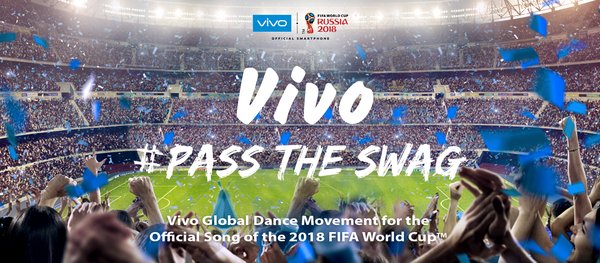 #PassTheSwag mengiringi Lagu Resmi Ajang 2018 FIFA World Cup yang dibawakan Nicky Jam, Will Smith dan Era Istrefi bersama Vivo