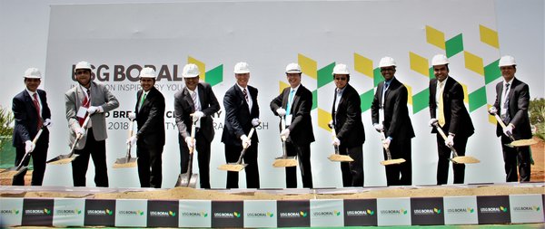 USG Boral Ground Breaking Ceremony at its new manufacturing plant at Sri City, Andhra Pradesh