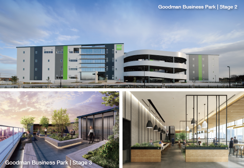 Goodman Business Park Chiba Stage 2 complete Stage 3 rendering