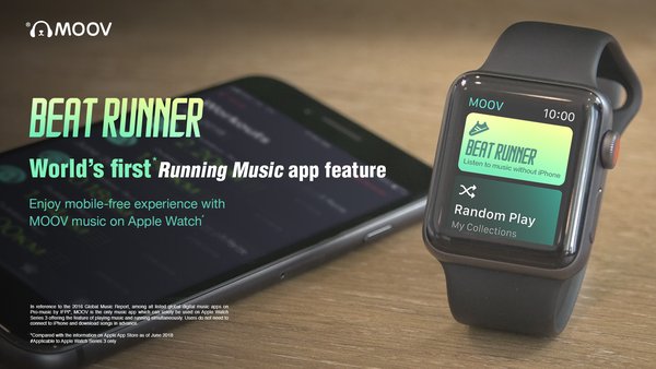 MOOV’s Beat Runner debuts on Apple Watch Series 3