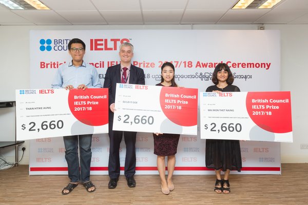 British Council IELTS Prize 2017/18 Myanmar winners