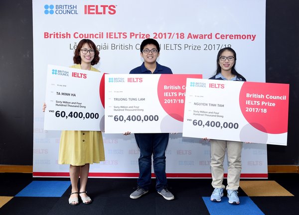 Hội đồng Anh Việt Nam công bố thí sinh chiến thắng Giải thưởng IELTS năm 2018