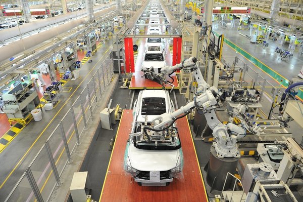 The second production line of GAC Motor’s intelligent manufacturing factory in Guangzhou