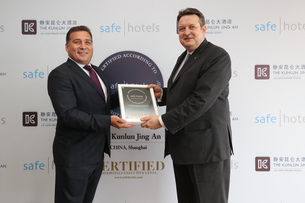 The Kunlun Jing An Attains Executive Certificate from Safehotels