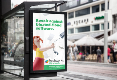 Bus shelter hit refresh ad