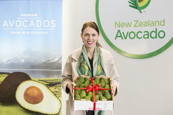 新西兰总理Jacinda Ardern为2018年新西兰牛油果国际产业大会揭幕