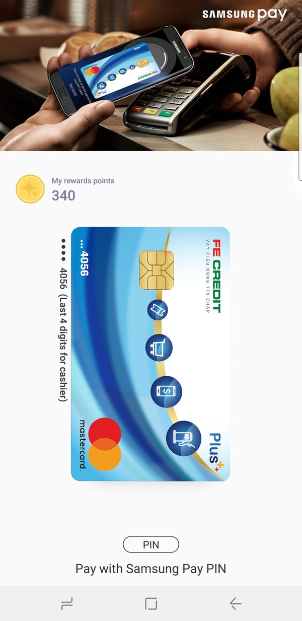 FE Credit Card kini dengan Samsung Pay.