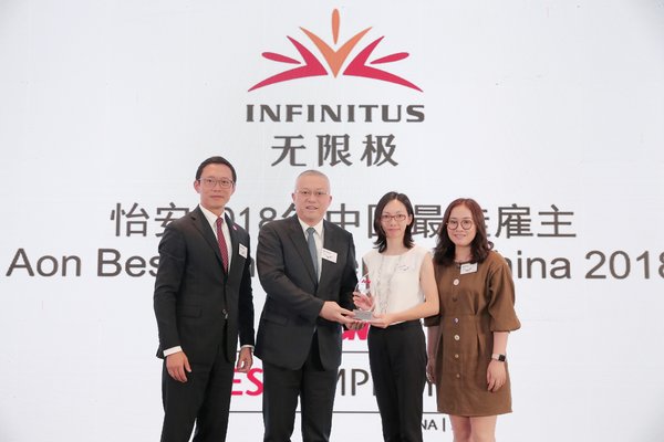 Infinitus (China) was recognized as a Aon Best Employer in the China 2018 Programme