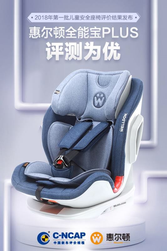 惠尔顿产品在C-NCAP 2018年第一批儿童安全座椅评价中获“优”