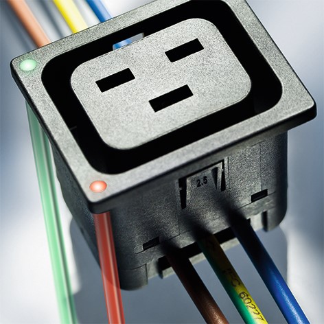 SCHURTER 4710-5 IEC appliance outlet for intelligent PDUs