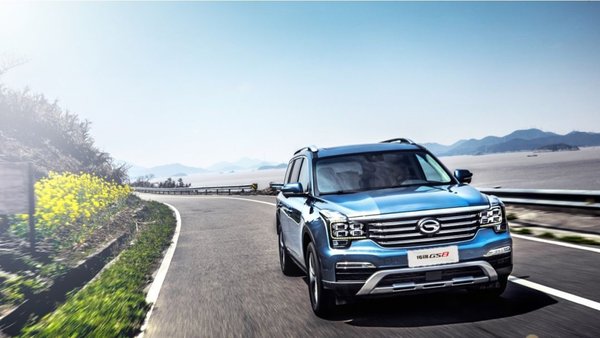 GAC Motor’s GS8 tops the quality ranking in the large SUV market segment