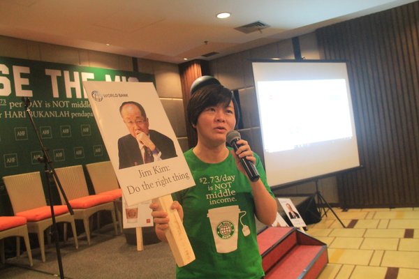Marie Ko delivered a campaign about Raise the MIC during a press conference in Nusa Dua, Bali, Indonesia.