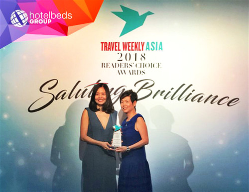Hotelbeds Group榮獲2018年《Travel Weekly Asia》最佳線上旅遊批發商獎