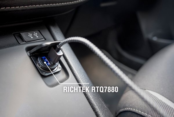 Richtek Unveils New RTQ7880 the USB Type-C Power Delivery Car Charging Solution