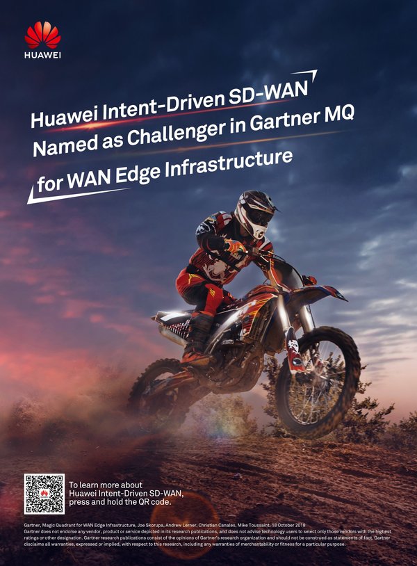 Huawei được chọn là người thách thức trong Magic Quadrant của Gartner cho WAN Edge Infrastructure