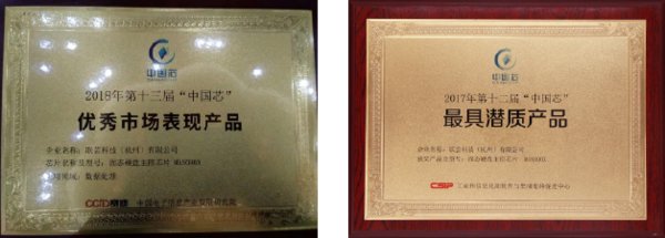 2018中國芯“優秀市場表現產品”獎 | 2017中國芯“最具潛質產品”獎
