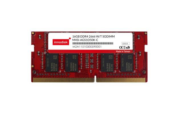 kapsyen: DIMM Berdaftar Suhu Luas DDR4 2666 Innodisk kini tersedia daripada 4GB hingga 16GB