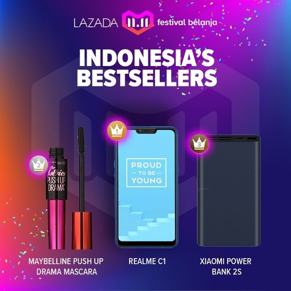Indonesia’s Bestsellers for Lazada 11.11 Shopping Festival