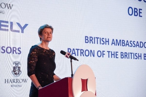 Dame Barbara Woodward GMG, the British Ambassador to China