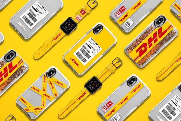 DHL x CASETiFY的手機殼和錶帶系列結合了DHL具標誌性的品牌元素，體現了DHL的熱誠、卓越的服務質素、對速度的要求以及竭盡全力的精神。