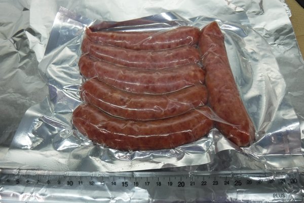 Detected pork sausage (with the pathogen virus)