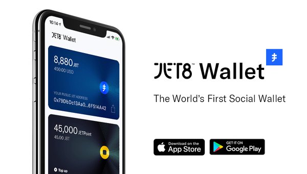 The new JET8 Wallet connects users around the world to social community apps that allow them to earn from their social media content, and gives them access to JET8’s vast liquidity network.