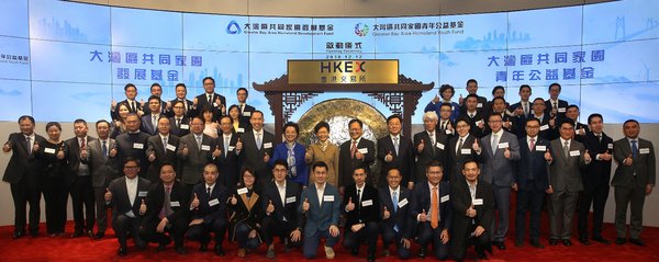 The Hon Mrs Carrie Lam, Chief Executive of the Hong Kong SAR (second row, the eleventh from left); Mr Chen Dong, Deputy Director of the Liaison Office of the Central People’s Government in the Hong Kong SAR (second row, the twelfth from the left) and Mr Daryl Ng, Chairman of the Greater Bay Area Homeland Youth Community Foundation (second row, the ninth from left), officiated the kick-off ceremony of the Greater Bay Area Homeland Youth Community Foundation in December 2018.