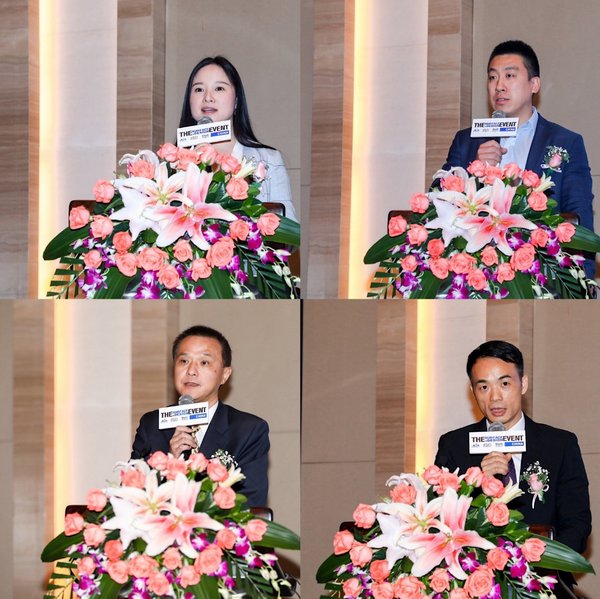 Left-to-Right: Athena Gong, Managing Director, Informa GE China; Jack Wei, General Manager, Informa GE BJ; Jiang Hui, Vice President of CCCMC; Xianjin He, Director of MONALISA GROUP CO., LTD.