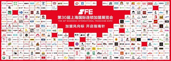 SFE 30TH 参展品牌logo墙