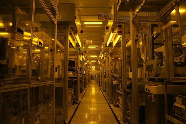 Cleanroom in the Toshiba semiconductor factory in Ishikawa Prefecture