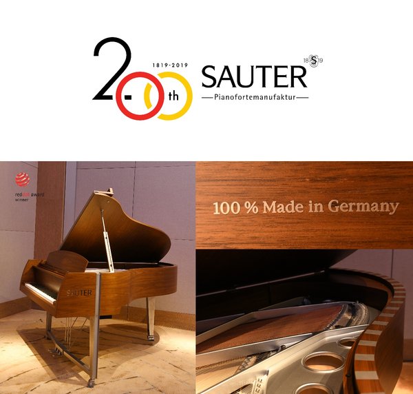 德国SAUTER（首德）VIVACE 210 "Designed by Peter Maly" 三角钢琴