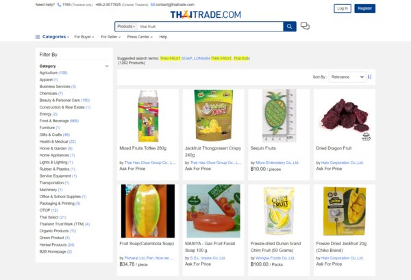 Thaitrade所售产品均获得泰国政府提供的“正宗优质产品”担保