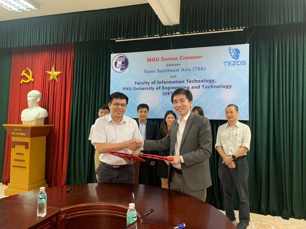 MoU Signing Ceremony between Tezos Southeast Asia and Faculty of Information Technology, VNU University of Engineering and Technology