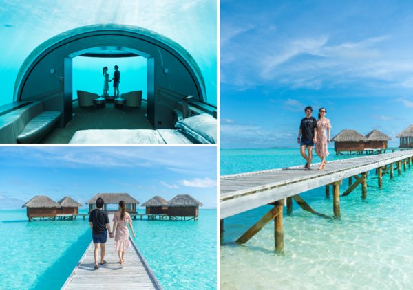 Lang Lang and New Bride Gina Alice Redlinger Honeymoon at The Muraka at Conrad Maldives Rangali Island