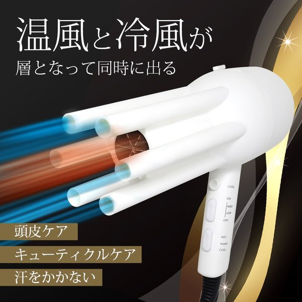 日本Thanko推出一款造型独特，能同时吹冷热风的吹风筒