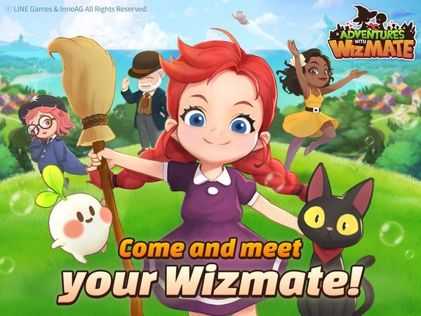 LINE GAMES Soft Launches Mobile Puzzle "Adventures with WizMate"