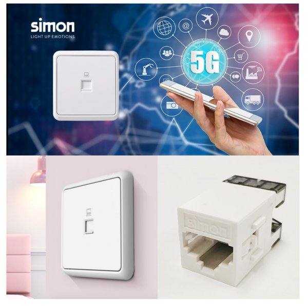 提速生活 Simon超五类信息插座营造宽带家庭网络“5G”体验
