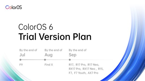 Skema Resmi ColorOS 6 versi pengujian untuk ponsel pintar OPPO