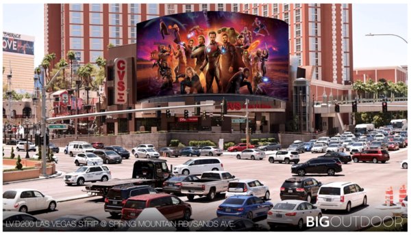 Victory Hill Exhibitions Launches 2nd Largest LED Digital Display Along Las Vegas Strip